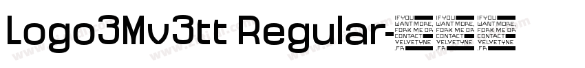 Logo3Mv3tt Regular字体转换